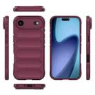 For iPhone 17 Air Magic Shield TPU + Flannel Phone Case(Wine Red) - 3