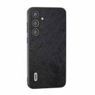 For Samsung Galaxy S24 5G ABEEL Dual Color Lichi Texture PU Phone Case(Black) - 1