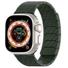 For Apple Watch Ultra 49mm Carbon Fiber Magnetic Loop Watch Band(Official Green) - 1