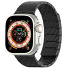 For Apple Watch Ultra 49mm Carbon Fiber Magnetic Loop Watch Band(Black) - 1