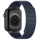 For Apple Watch Ultra 49mm Carbon Fiber Magnetic Loop Watch Band(Midnight Blue) - 1