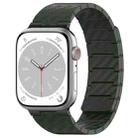 For Apple Watch Series 8 41mm Carbon Fiber Magnetic Loop Watch Band(Official Green) - 1