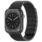 For Apple Watch 7 41mm Carbon Fiber Magnetic Loop Watch Band(Black) - 1