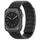 For Apple Watch Series 9 45mm Carbon Fiber Magnetic Loop Watch Band(Black) - 1