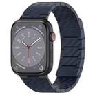 For Apple Watch Series 9 45mm Carbon Fiber Magnetic Loop Watch Band(Midnight Blue) - 1