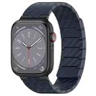 For Apple Watch SE 2023 40mm Carbon Fiber Magnetic Loop Watch Band(Midnight Blue) - 1