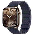 For Apple Watch Series 10 46mm Carbon Fiber Magnetic Loop Watch Band(Midnight Blue) - 1