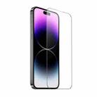For iPhone 15 Pro hoco A34 9D Large Arc Dustproof Diamond Tempered Glass Film - 1