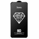 For iPhone 16 Plus hoco A34 9D Large Arc Dustproof Diamond Tempered Glass Film - 2