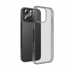 For iPhone 16 Pro Max hoco Light Series Soft TPU Phone Case(Transparent Black) - 1