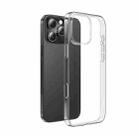 For iPhone 16 Pro Max hoco Light Series Soft TPU Phone Case(Transparent) - 1