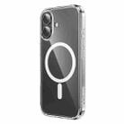 For iPhone 16 Plus hoco MagSafe Magnetic Series Airbag Shockproof Phone Case(Transparent) - 2