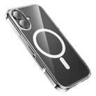 For iPhone 16 Plus hoco MagSafe Magnetic Series Airbag Shockproof Phone Case(Transparent) - 3