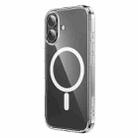 For iPhone 16 hoco MagSafe Magnetic Series Airbag Shockproof Phone Case(Transparent) - 2