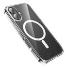 For iPhone 16 hoco MagSafe Magnetic Series Airbag Shockproof Phone Case(Transparent) - 3