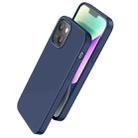 For iPhone 15 Plus hoco Pure Series Magnetic Liquid Silicone Phone Case(Blue) - 1