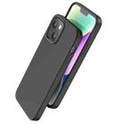 For iPhone 15 hoco Pure Series Magnetic Liquid Silicone Phone Case(Black) - 1