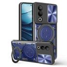 For OnePlus Nord CE4 CD Texture Sliding Camshield Magnetic Holder Phone Case(Blue) - 1