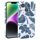 For iPhone 14 Plus Dustproof Net Full Coverage PC Phone Case(Banana Leaf) - 1