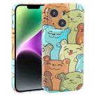 For iPhone 14 Dustproof Net Full Coverage PC Phone Case(Cute Bear) - 1