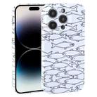 For iPhone 14 Pro Max Dustproof Net Full Coverage PC Phone Case(Fish School) - 1