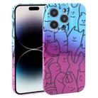 For iPhone 14 Pro Max Dustproof Net Full Coverage PC Phone Case(Little Ghost) - 1