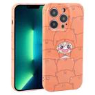 For iPhone 13 Pro Max Dustproof Net Full Coverage PC Phone Case(Cartoon Character) - 1