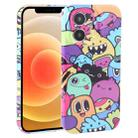 For iPhone 12 Dustproof Net Full Coverage PC Phone Case(Cute Monster) - 1