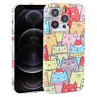 For iPhone 12 Pro Dustproof Net Full Coverage PC Phone Case(Cats) - 1