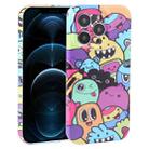 For iPhone 12 Pro Max Dustproof Net Full Coverage PC Phone Case(Cute Monster) - 1