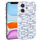 For iPhone 11 Dustproof Net Full Coverage PC Phone Case(Fish School) - 1