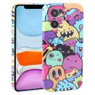 For iPhone 11 Dustproof Net Full Coverage PC Phone Case(Cute Monster) - 1