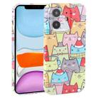 For iPhone 11 Dustproof Net Full Coverage PC Phone Case(Cats) - 1