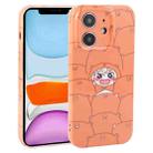 For iPhone 11 Dustproof Net Full Coverage PC Phone Case(Cartoon Character) - 1