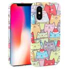 For iPhone X / XS Dustproof Net Full Coverage PC Phone Case(Cats) - 1