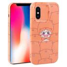 For iPhone X / XS Dustproof Net Full Coverage PC Phone Case(Cartoon Character) - 1