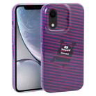 For iPhone XR Dustproof Net Full Coverage PC Phone Case(Little Monster) - 1