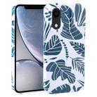 For iPhone XR Dustproof Net Full Coverage PC Phone Case(Banana Leaf) - 1