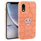 For iPhone XR Dustproof Net Full Coverage PC Phone Case(Cartoon Character) - 1