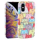 For iPhone XS Max Dustproof Net Full Coverage PC Phone Case(Cats) - 1