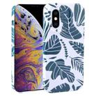 For iPhone XS Max Dustproof Net Full Coverage PC Phone Case(Banana Leaf) - 1