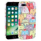 For iPhone 8 Plus / 7 Plus Dustproof Net Full Coverage PC Phone Case(Cats) - 1