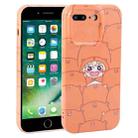 For iPhone 8 Plus / 7 Plus Dustproof Net Full Coverage PC Phone Case(Cartoon Character) - 1