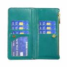 For Samsung Galaxy Z Fold7 Diamond Lattice Zipper Wallet Leather Flip Phone Case(Green) - 3