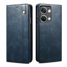 For OnePlus Ace 2V / Nord 3 Oil Wax Crazy Horse Texture Leather Phone Case(Blue) - 1