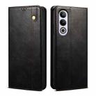 For OnePlus Ace 3V  Oil Wax Crazy Horse Texture Leather Phone Case(Black) - 1