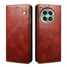 For OnePlus Ace 3 Pro Oil Wax Crazy Horse Texture Leather Phone Case(Brown) - 1