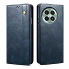 For OnePlus 13 Oil Wax Crazy Horse Texture Leather Phone Case(Blue) - 1