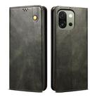 For OnePlus 13s 5G Oil Wax Crazy Horse Texture Leather Phone Case(Green) - 1