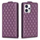 For Motorola Moto G13 4G / G53 5G Diamond Lattice Vertical Flip Leather Phone Case(Dark Purple) - 1